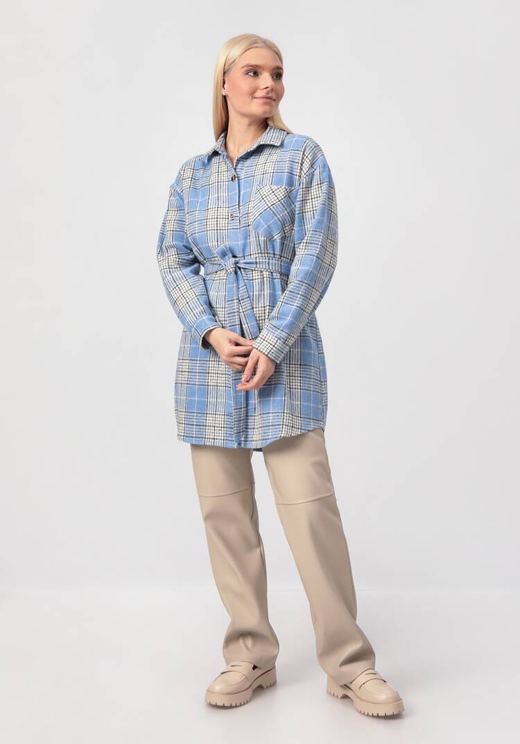 Рубашка удлиненная с поясом шир.  750, рис. 14