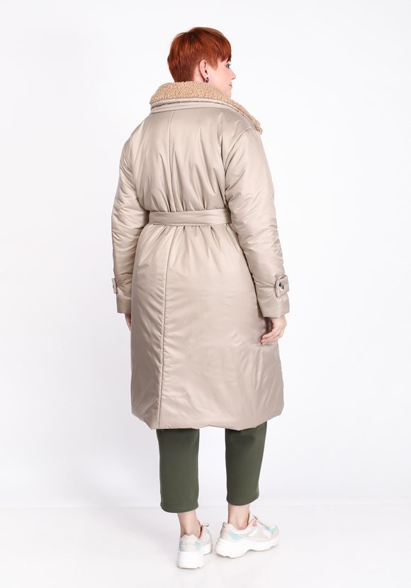 Пальто с меховым воротником шир.  580, рис. 2