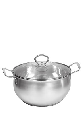 Кастрюля стальная с крышкой