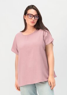 Блуза базовая со спущенной линией плеча