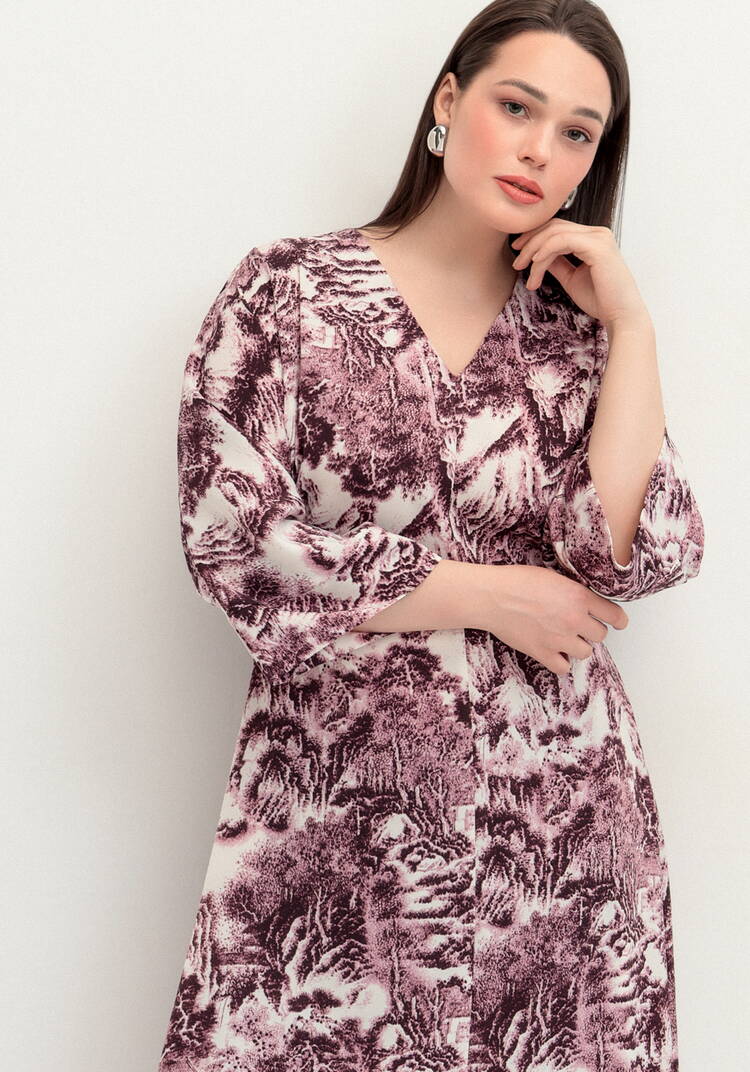 Платье на запах шир.  750, рис. 10