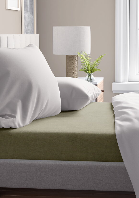 Простыня сатин однотонная шир.  580, рис. 1