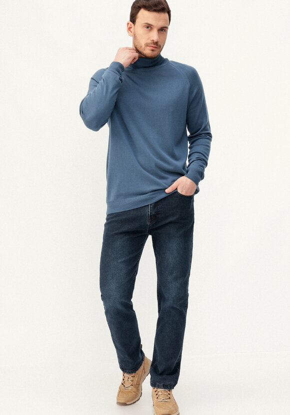 Джемпер вязаный с высокой горловиной шир.  580, рис. 14