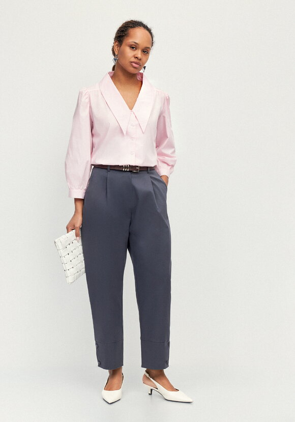 Брюки с пуговицами по низу Кармен шир.  580, рис. 8