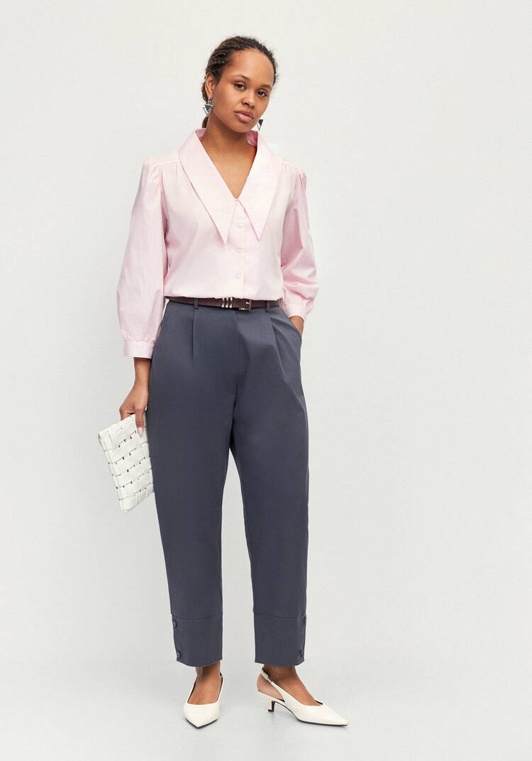 Брюки с пуговицами по низу Кармен шир.  750, рис. 8