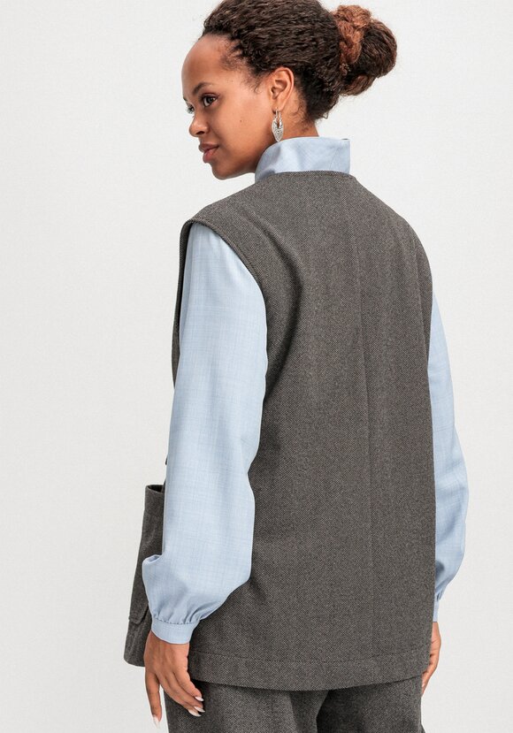 Жилет на запах свободного кроя шир.  580, рис. 3