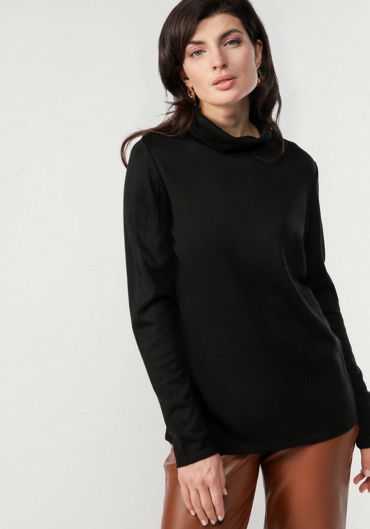 Водолазка удлиненная с воротником хомут шир.  750, рис. 4