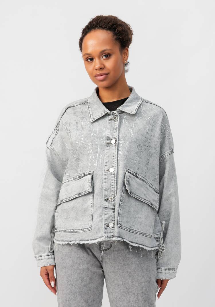 Куртка джинсовая Милана шир.  750, рис. 9