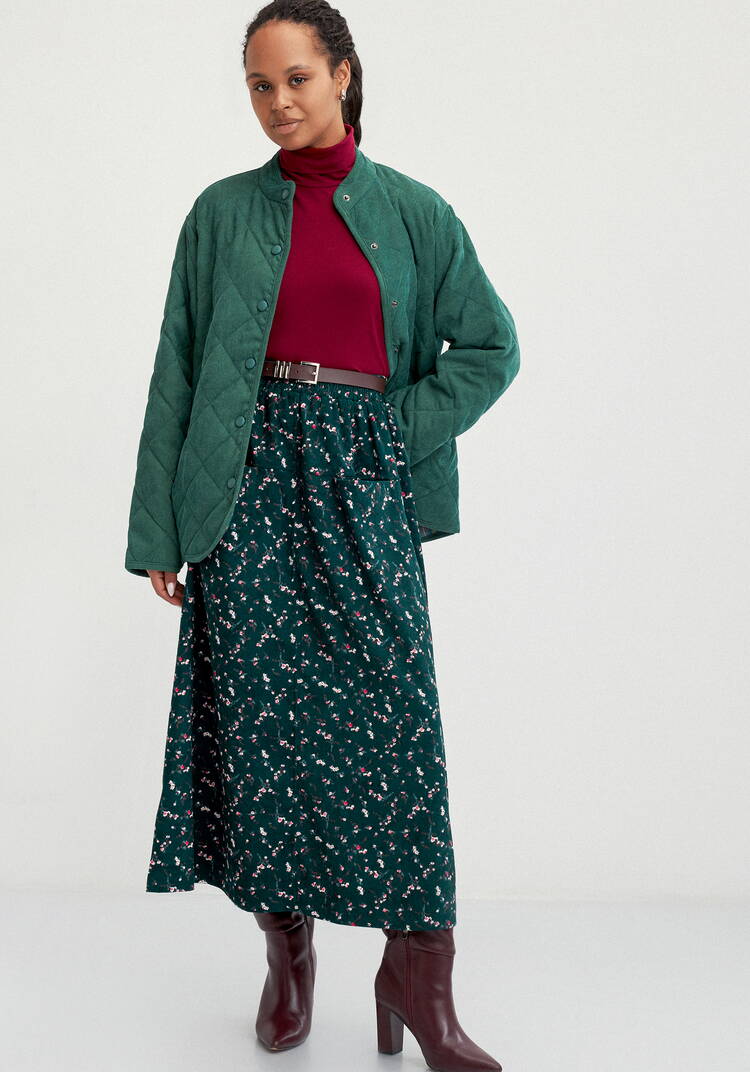 Юбка с оригинальными карманами впереди шир.  750, рис. 8