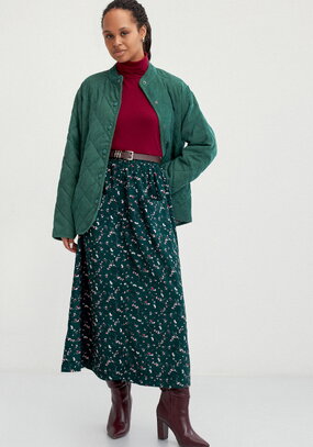 Юбка с оригинальными карманами впереди