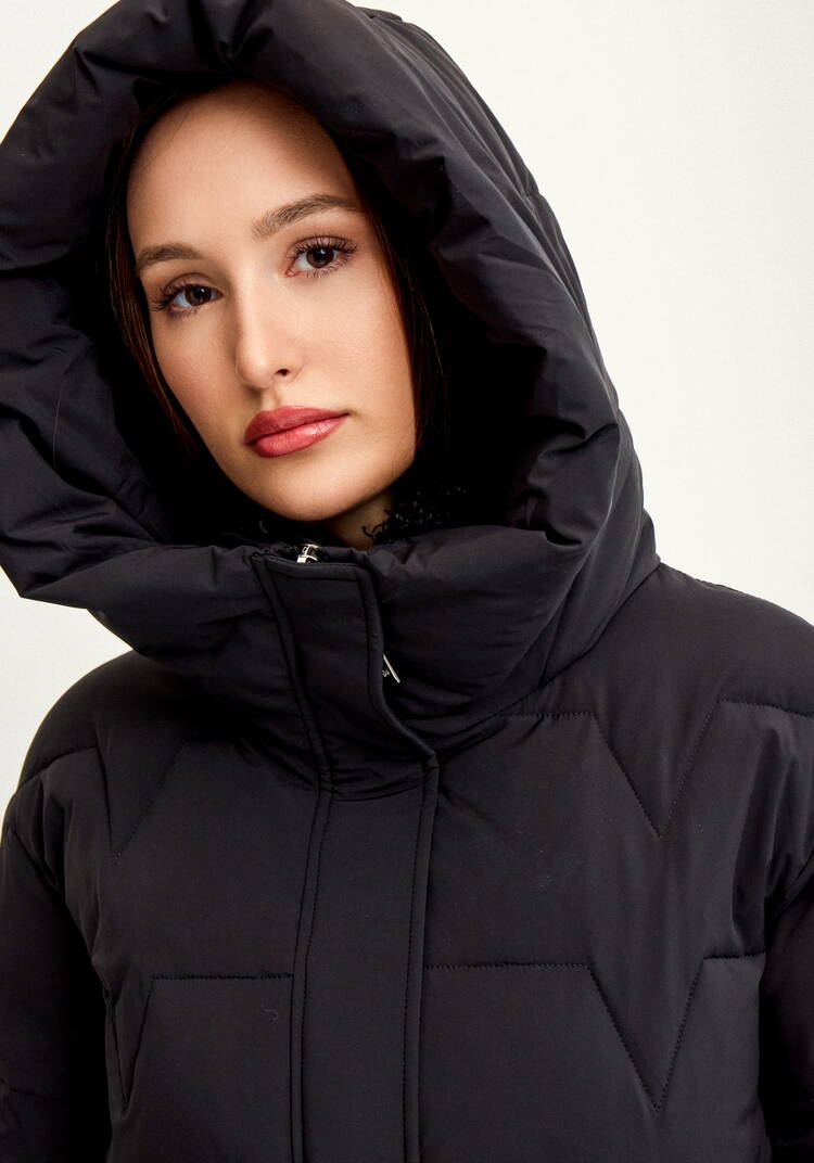 Пальто стеганое с меховой отделкой шир.  750, рис. 25