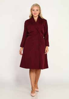 Платье на запах с лацканами