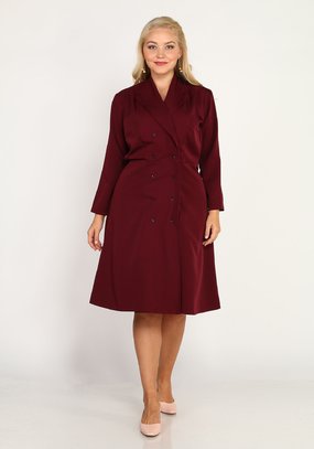 Платье на запах с лацканами