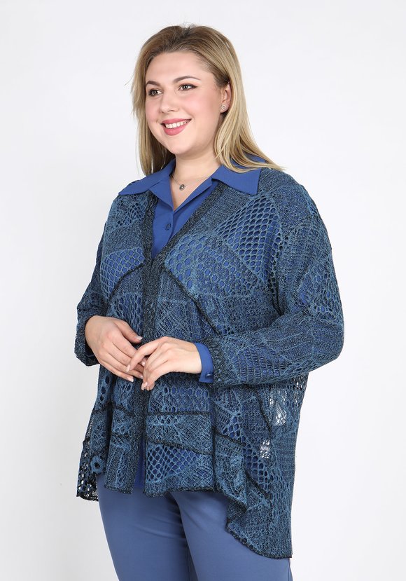 Кардиган из кружевного полотна шир.  580, рис. 1