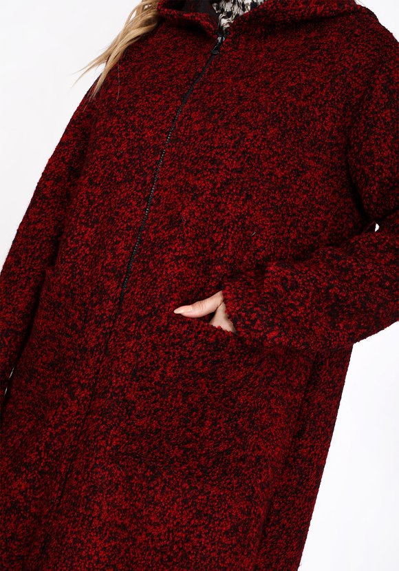 Пальто расклешенного кроя с капюшоном шир.  580, рис. 9