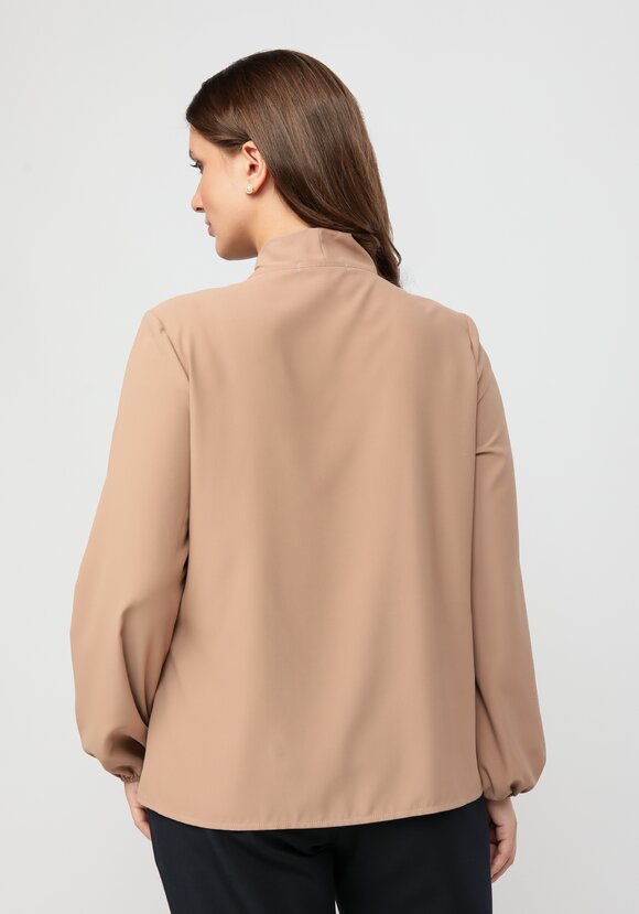 Блуза с брошкой шир.  580, рис. 19