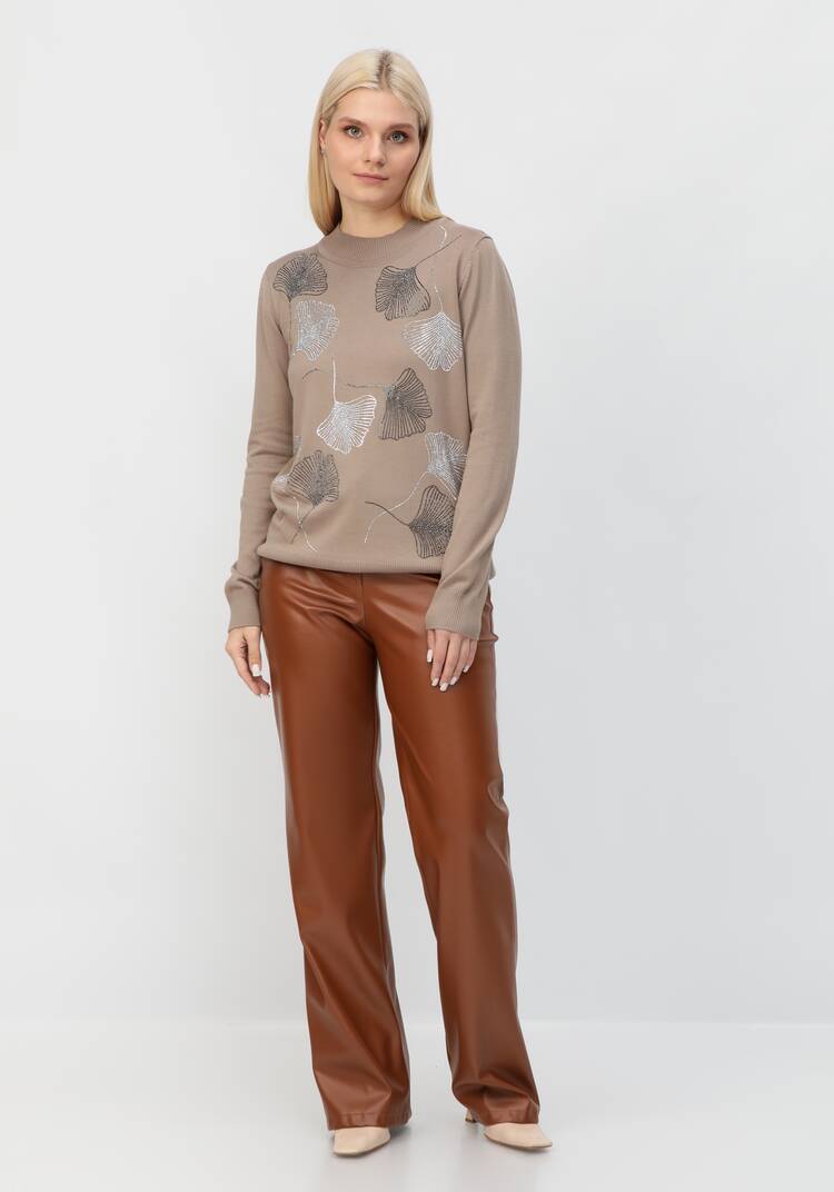 Джемпер Прекрасный цветок шир.  750, рис. 19