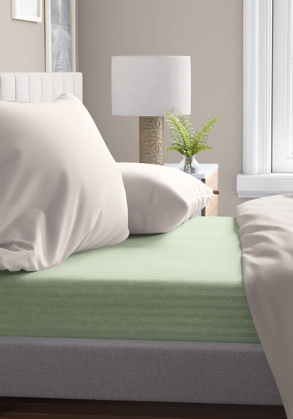 Простыня на резинке Шелковая полоса шир.  580, рис. 6