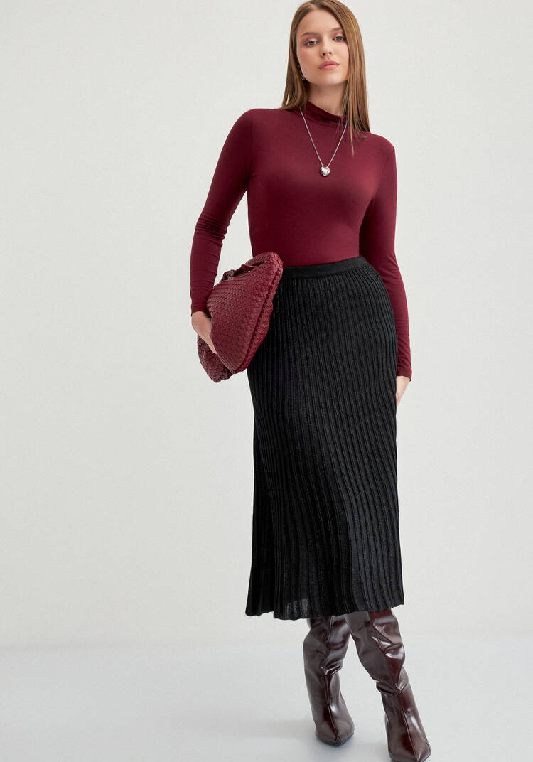 Юбка миди с метанитью шир.  750, рис. 39