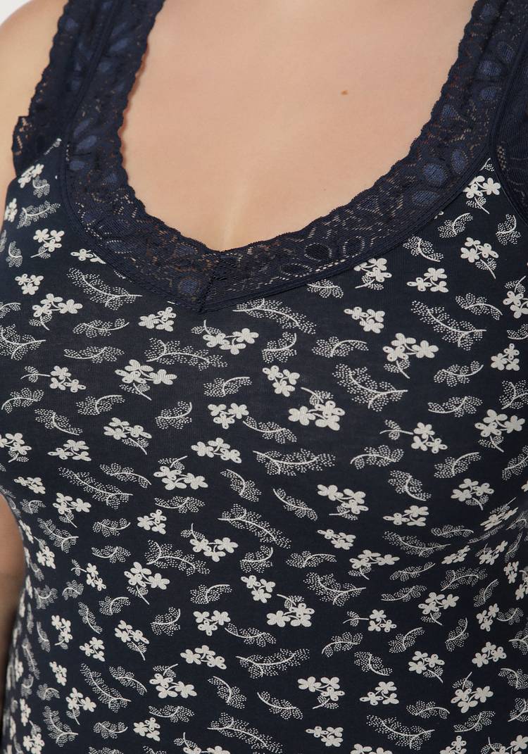 Майка из хлопка с кружевом Аэлита шир.  750, рис. 9