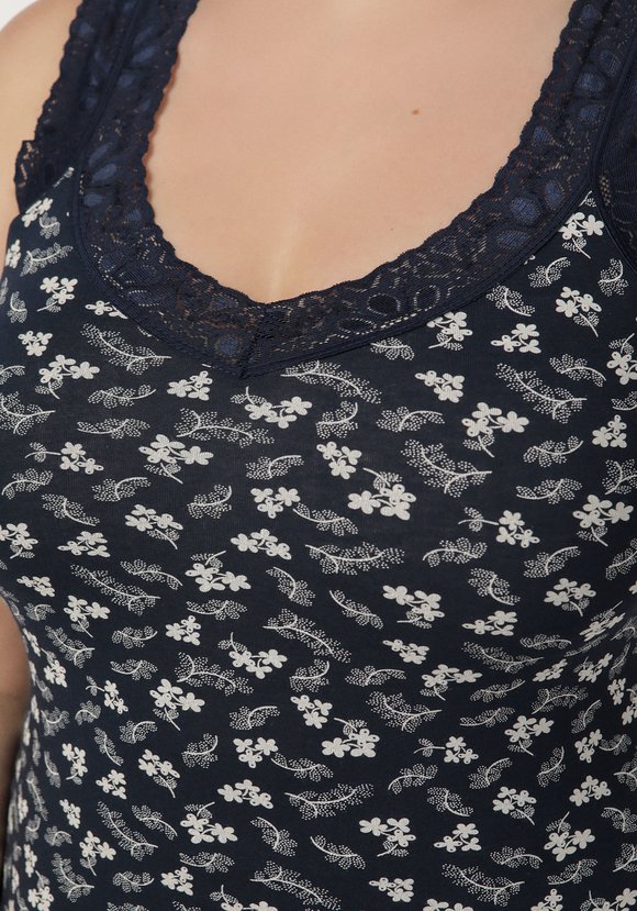 Майка из хлопка с кружевом Аэлита шир.  580, рис. 9