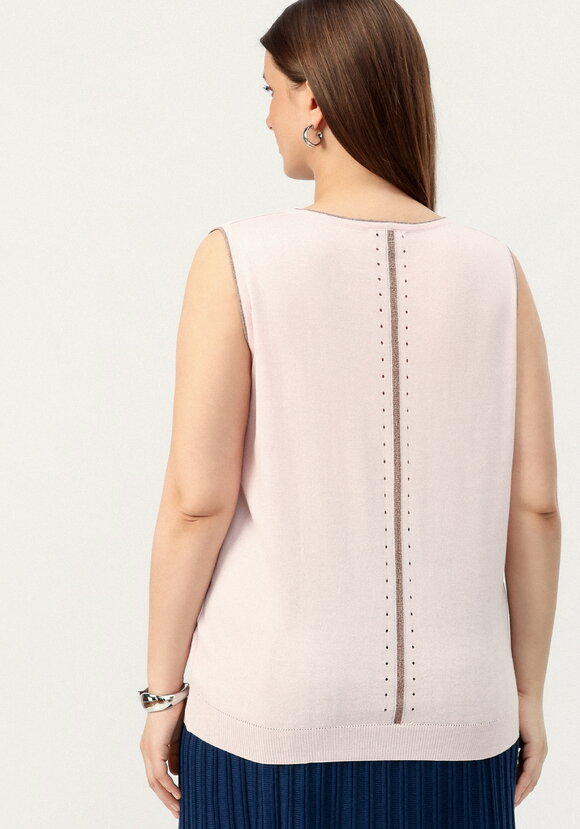 Топ с декором из метанити шир.  580, рис. 19