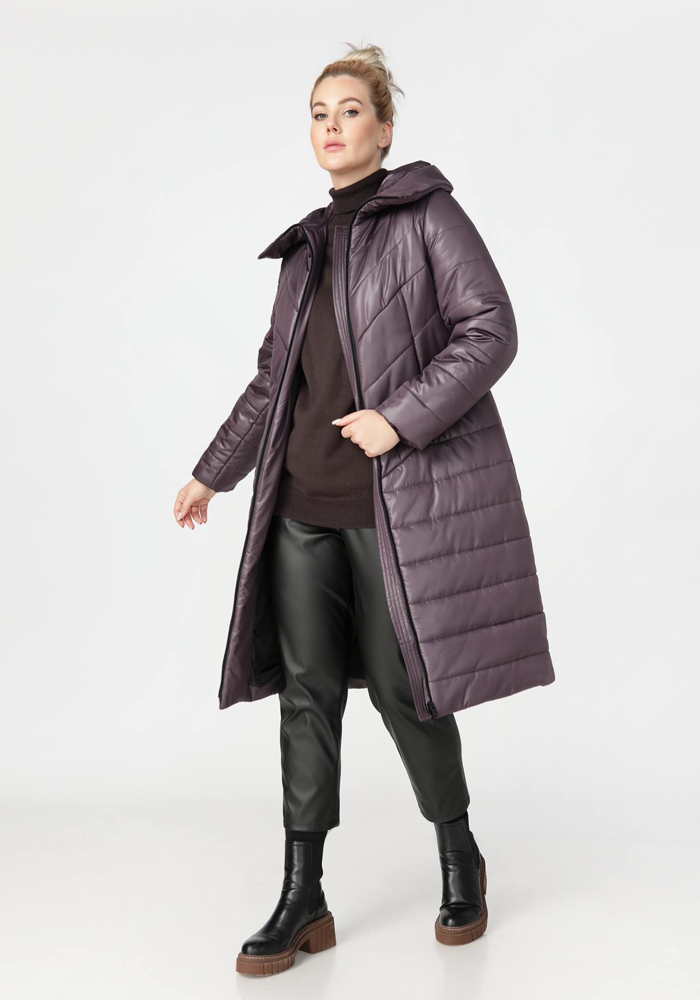 Пальто женское «Пепер» Pit. Gakoff, размер 50, цвет темно-бирюзовый