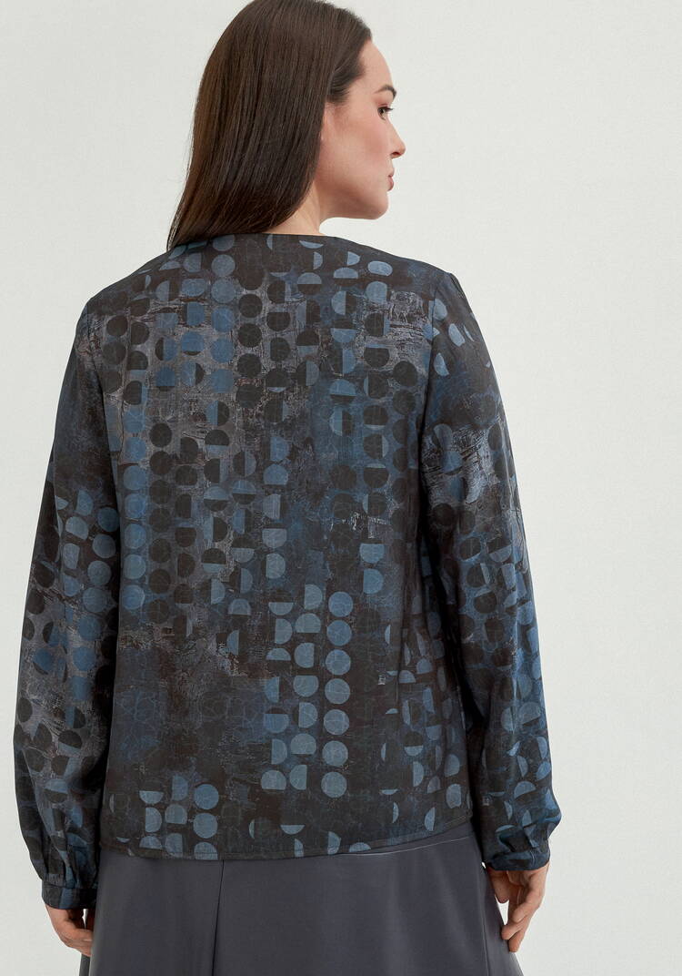 Блуза свободного кроя Омега шир.  750, рис. 3