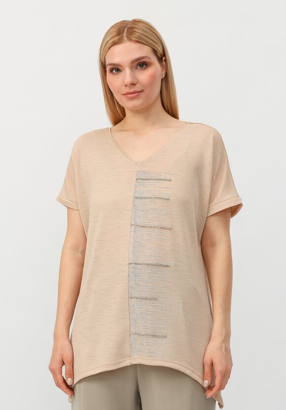 Блуза со стразами Аделина шир.  580, рис. 24