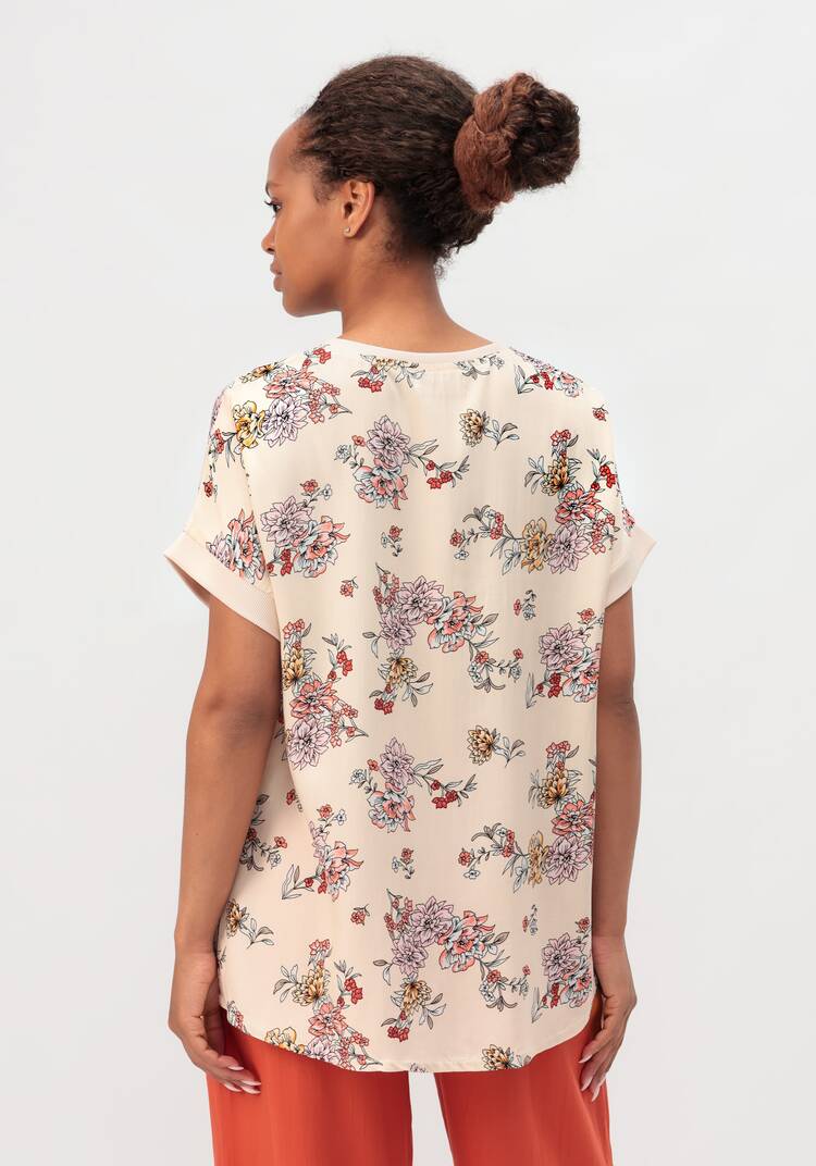 Блуза с цветочным принтом Аманда шир.  750, рис. 23