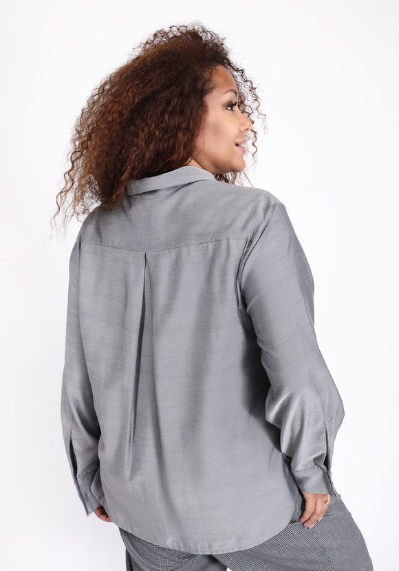 Блуза с вертикальными рюшами шир.  580, рис. 3