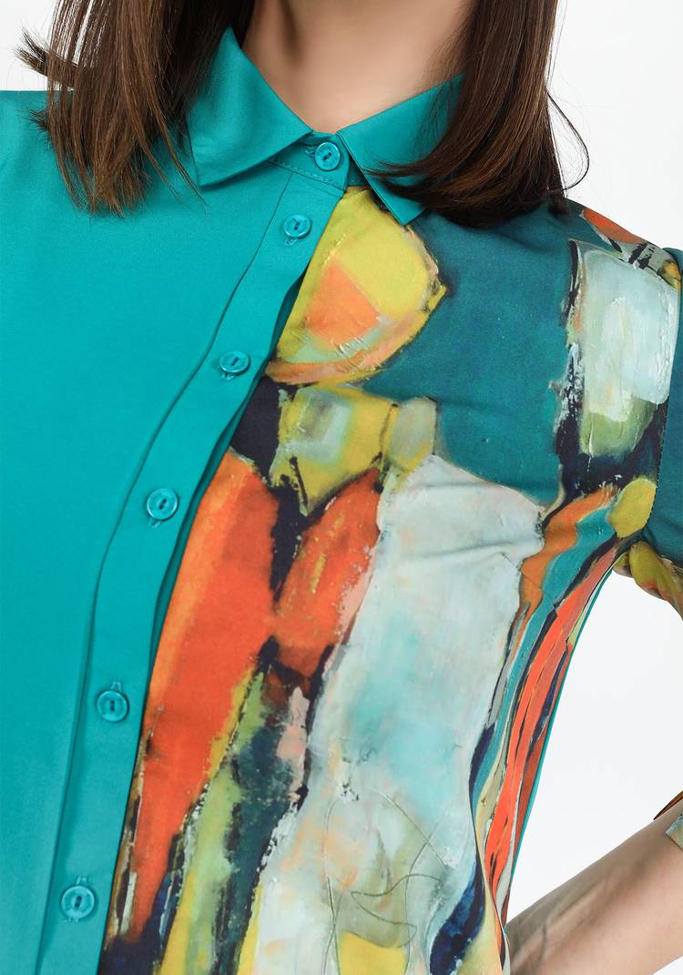 Блуза Радужное настроение шир.  750, рис. 6