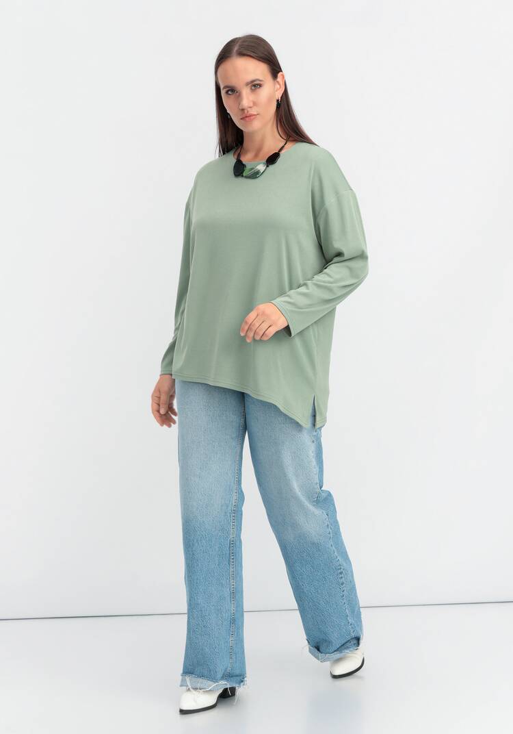 Лонгслив с асимметричным низом шир.  750, рис. 25