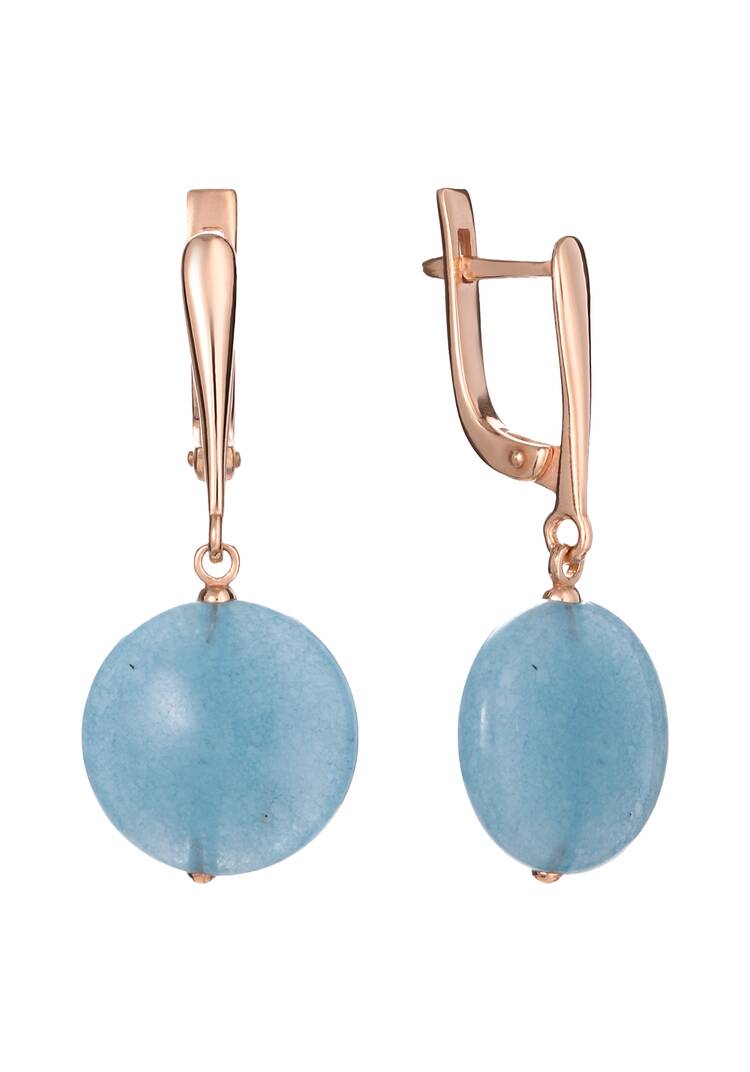 Серьги серебряные Морская фантазия шир.  750, рис. 1