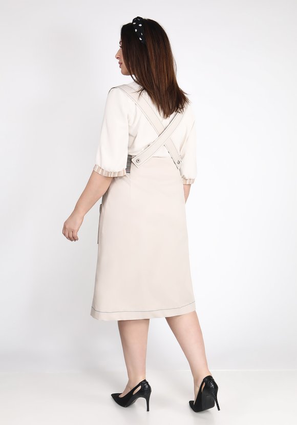 Сарафан джинсовый на пуговицах шир.  580, рис. 3