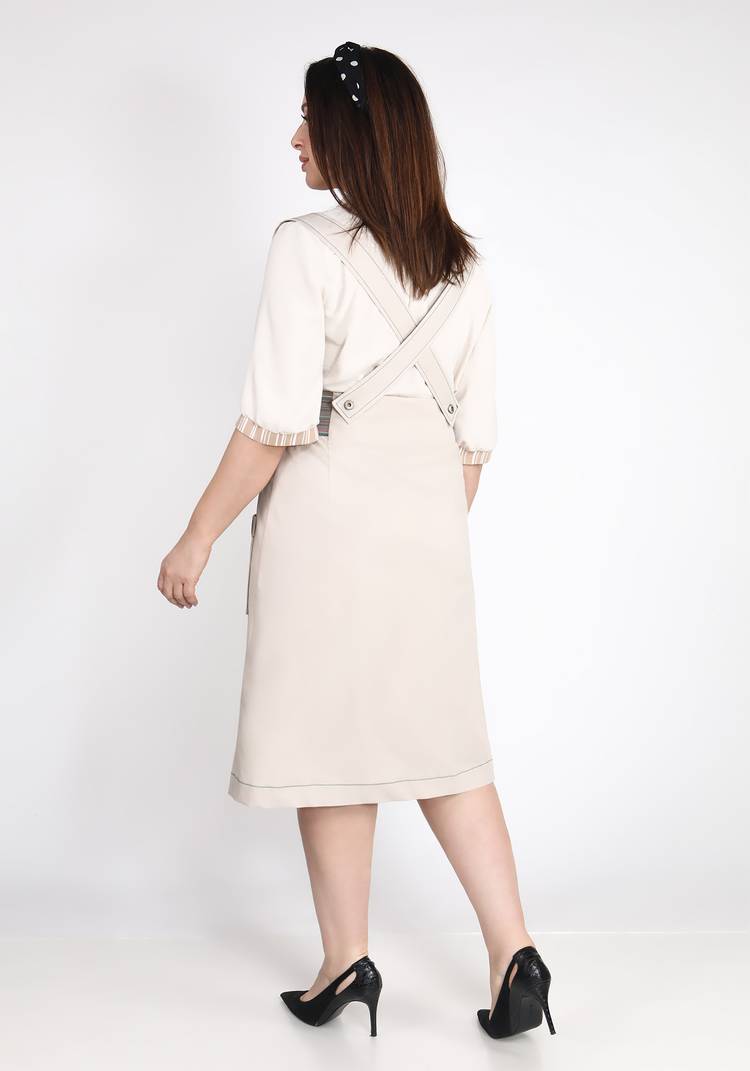 Сарафан джинсовый на пуговицах шир.  750, рис. 3