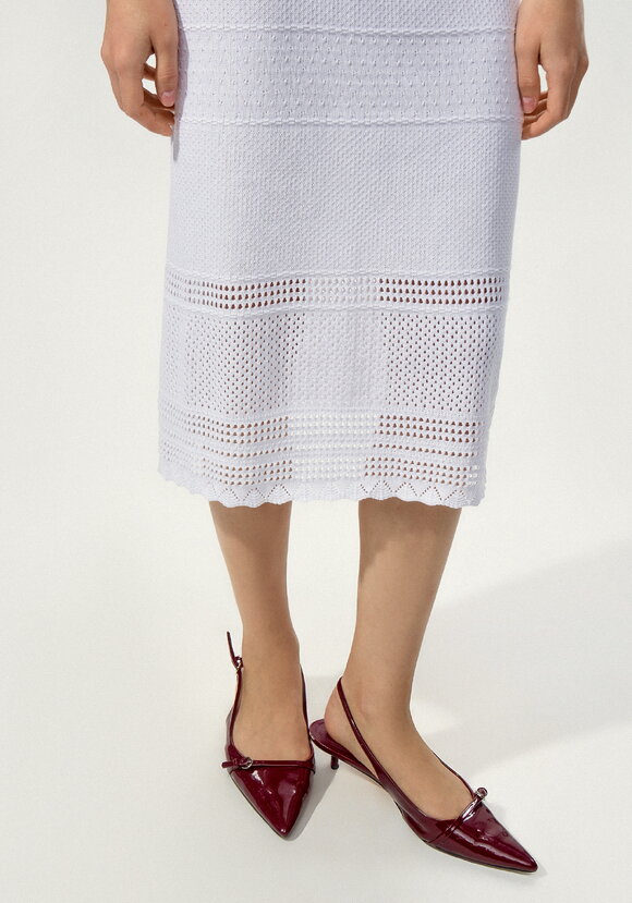 Платье прямого кроя с ажурным краем шир.  580, рис. 20