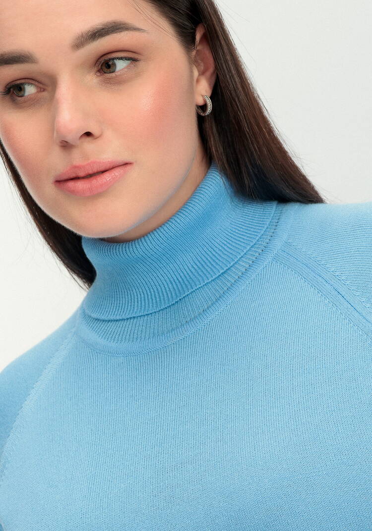 Джемпер прямого силуэта с высоким воротом шир.  750, рис. 29