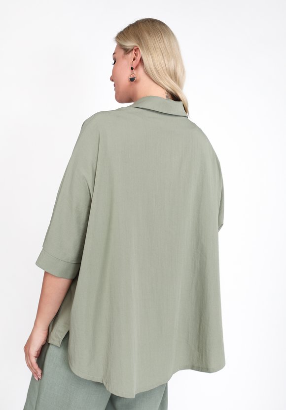 Блуза с объемными карманами шир.  580, рис. 3