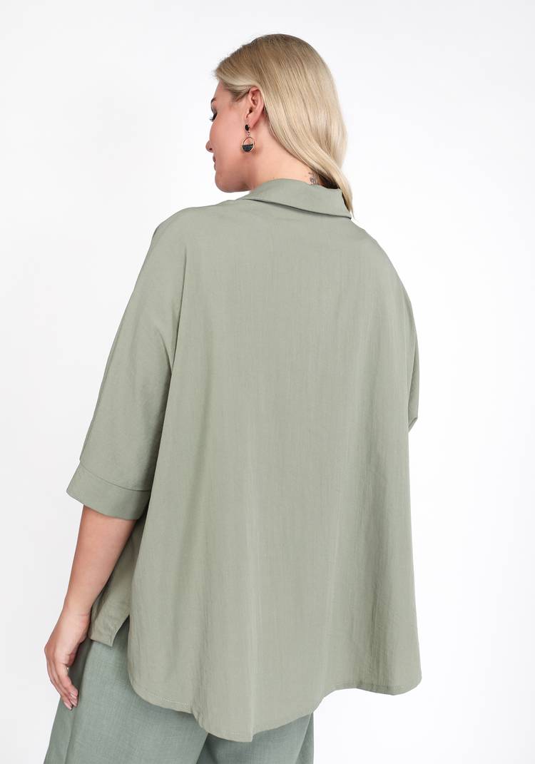 Блуза с объемными карманами шир.  750, рис. 3