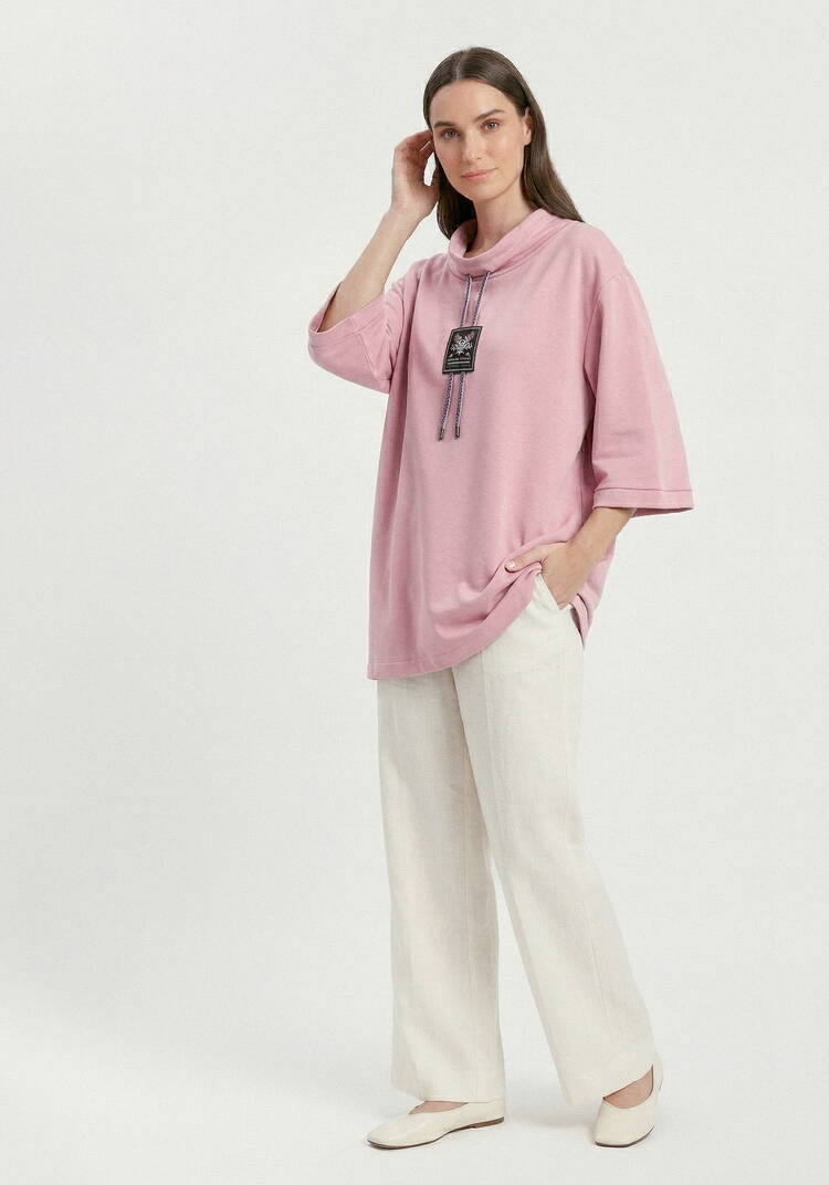 Блуза с декором по горловине шир.  750, рис. 5