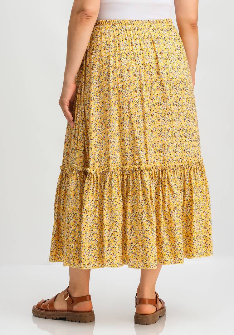 Юбка на резинке и с воланом по низу шир.  750, рис. 12