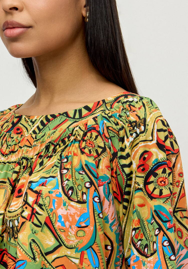 Блуза Мозайка нежности шир.  750, рис. 5