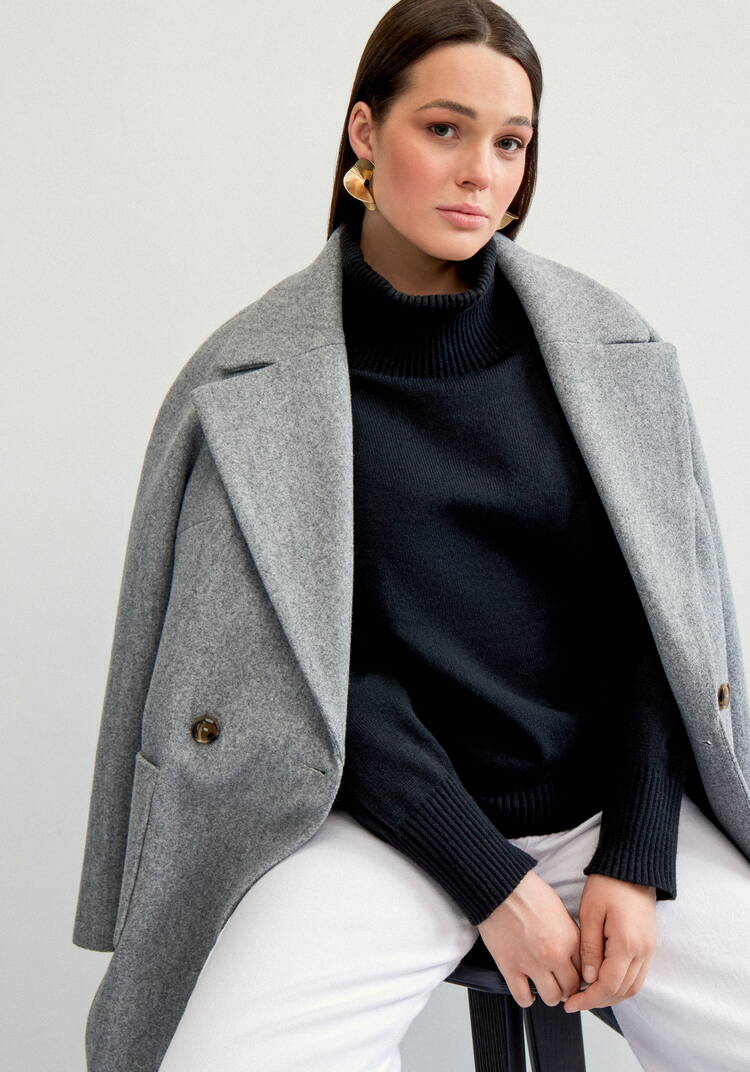 Свитер с объемным воротом шир.  750, рис. 15