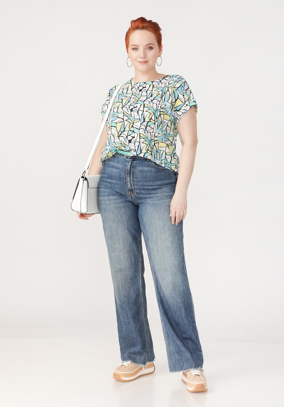 Блуза Невероятное сияние шир.  580, рис. 3