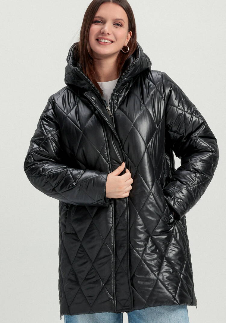 Куртка на молнии со стежкой ромбами шир.  750, рис. 20