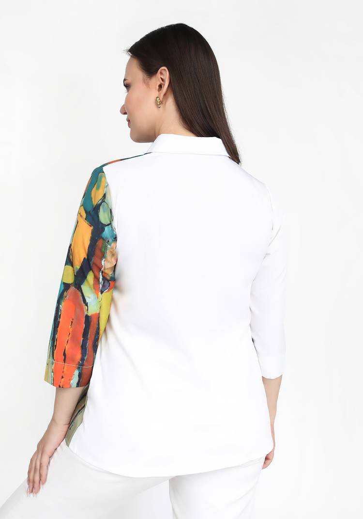 Блуза Радужное настроение шир.  750, рис. 4