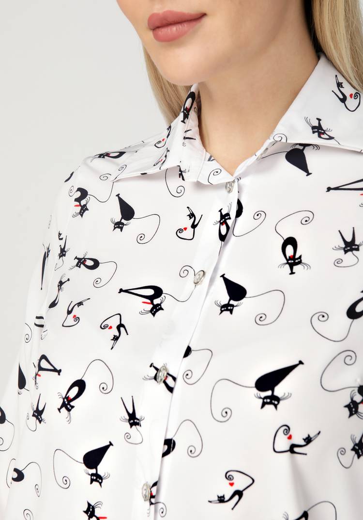 Рубашка женская с принтом шир.  750, рис. 13