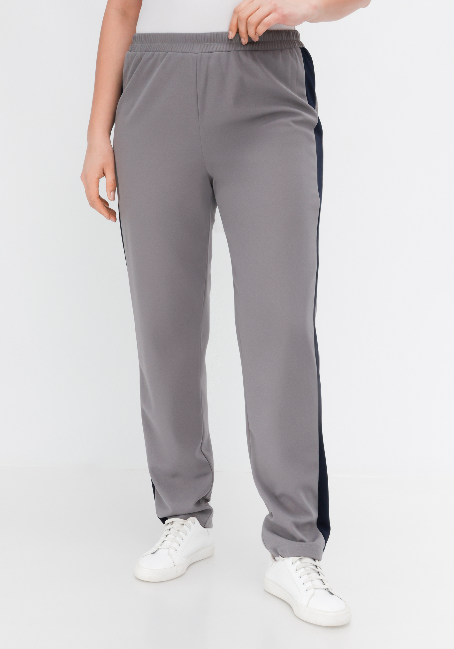 Костюм спортивный брюки и жакет People In Trend, размер 62, цвет серый - фото 4