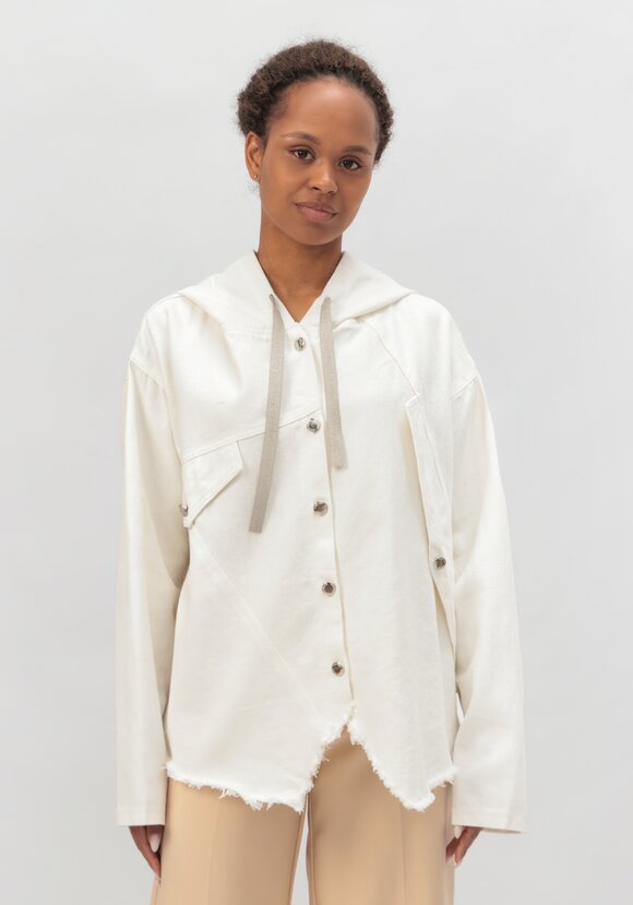 Укороченная джинсовая куртка Савина шир.  580, рис. 4